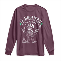 Funny Mexican Mariachi Skeleton Long Sleeve Shirt El Hooligan Mas Guapo Very Handsome