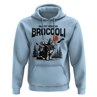 Quest Squad Broccoli Cat Hoodie Funny Hiking Adventure Cute Camping Feline