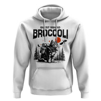 Quest Squad Broccoli Cat Hoodie Funny Hiking Adventure Cute Camping Feline