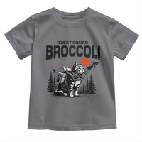 Quest Squad Broccoli Cat Toddler T Shirt Funny Hiking Adventure Cute Camping Feline