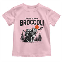 Quest Squad Broccoli Cat Toddler T Shirt Funny Hiking Adventure Cute Camping Feline