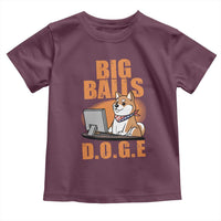 Funny Big Balls D.O.G.E Toddler T Shirt DOGE Shiba