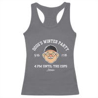 Funny Doug's Winter Party Racerback Tank Top February 18th 4pm Until The Cops Arrive