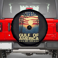 Gulf Of America Spare Tire Cover Est 2025 American Flag Retro