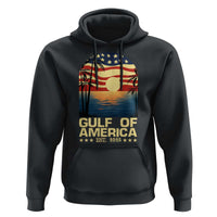 Gulf Of America Hoodie Est 2025 American Flag Retro