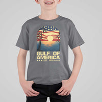Gulf Of America T Shirt For Kid Est 2025 American Flag Retro