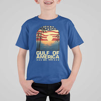 Gulf Of America T Shirt For Kid Est 2025 American Flag Retro