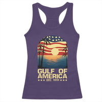 Gulf Of America Racerback Tank Top Est 2025 American Flag Retro