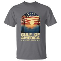 Gulf Of America T Shirt Est 2025 American Flag Retro