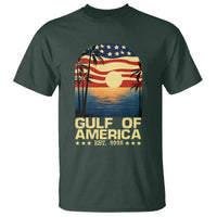 Gulf Of America T Shirt Est 2025 American Flag Retro