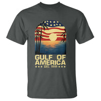 Gulf Of America T Shirt Est 2025 American Flag Retro