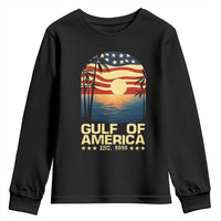 Gulf Of America Youth Sweatshirt Est 2025 American Flag Retro