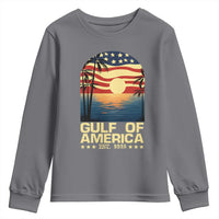 Gulf Of America Youth Sweatshirt Est 2025 American Flag Retro