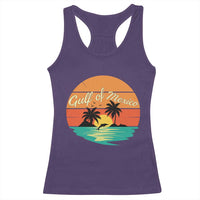 Gulf Of Mexico Racerback Tank Top Forever Beach Palms Summer Vacation