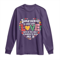 I Have Decided To Stick With Love Long Sleeve Shirt MLK Black History Month