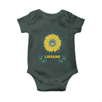 Ukraine Sunflower Baby Onesie Ukrainian Flag