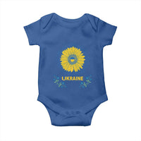 Ukraine Sunflower Baby Onesie Ukrainian Flag