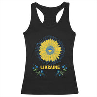 Ukraine Sunflower Racerback Tank Top Ukrainian Flag