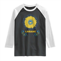 Ukraine Sunflower Raglan Shirt Ukrainian Flag