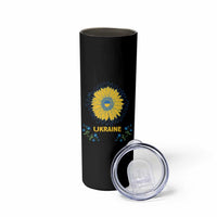 Ukraine Sunflower Skinny Tumbler Ukrainian Flag