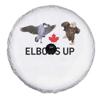Elbows Up Spare Tire Cover Canada Goose Vs Eagle Maple Leaf TS02