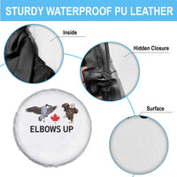 Elbows Up Spare Tire Cover Canada Goose Vs Eagle Maple Leaf TS02