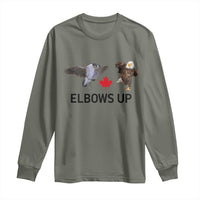 Elbows Up Long Sleeve Shirt Canada Goose Vs Eagle Maple Leaf TS02