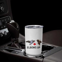 Elbows Up Tumbler Cup Canada Goose Vs Eagle Maple Leaf