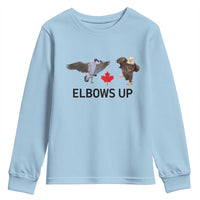 Elbows Up Youth Sweatshirt Canada Goose Vs Eagle Maple Leaf TS02