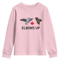Elbows Up Youth Sweatshirt Canada Goose Vs Eagle Maple Leaf TS02