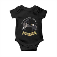 Elbows Up Baby Onesie Canada Is Not For Sale Goose Vs Eagle