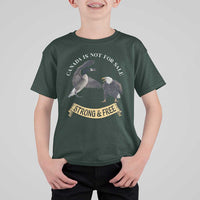 Elbows Up T Shirt For Kid Canada Is Not For Sale Goose Vs Eagle