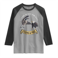 Elbows Up Raglan Shirt Canada Is Not For Sale Goose Vs Eagle
