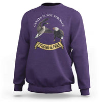 Elbows Up Sweatshirt Canada Is Not For Sale Goose Vs Eagle