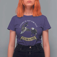 Elbows Up T Shirt For Women Canada Is Not For Sale Goose Vs Eagle