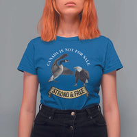 Elbows Up T Shirt For Women Canada Is Not For Sale Goose Vs Eagle