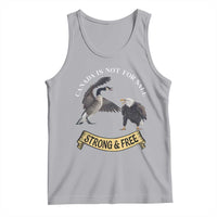 Elbows Up Tank Top Canada Is Not For Sale Goose Vs Eagle