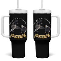 Elbows Up Tumbler With Handle Canada Is Not For Sale Goose Vs Eagle