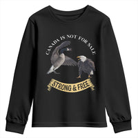 Elbows Up Youth Sweatshirt Canada Is Not For Sale Goose Vs Eagle