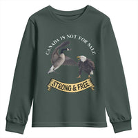Elbows Up Youth Sweatshirt Canada Is Not For Sale Goose Vs Eagle