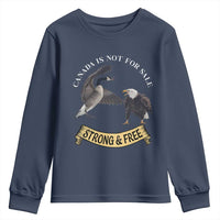 Elbows Up Youth Sweatshirt Canada Is Not For Sale Goose Vs Eagle