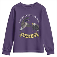 Elbows Up Youth Sweatshirt Canada Is Not For Sale Goose Vs Eagle
