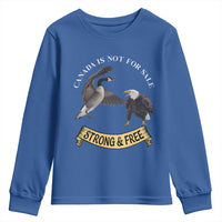 Elbows Up Youth Sweatshirt Canada Is Not For Sale Goose Vs Eagle