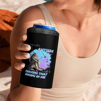 Funny Autistic Alpha Wolf Meme 4 in 1 Can Cooler Tumbler You Call It Autism I Call It Having That Dawg In Me