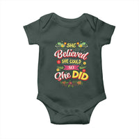 She Believed She Could So She Did Baby Onesie