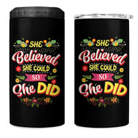 She Believed She Could So She Did 4 in 1 Can Cooler Tumbler