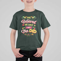 She Believed She Could So She Did T Shirt For Kid