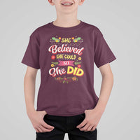 She Believed She Could So She Did T Shirt For Kid