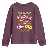 She Believed She Could So She Did Youth Sweatshirt