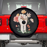 Empowered Women Spare Tire Cover Resist Raised Fist Retro Boho